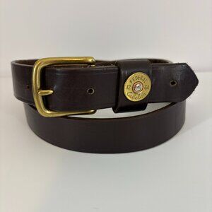 Cabelas Brown Leather Belt Federal 12 Ga Shotgun 38
